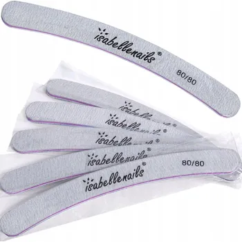 PILNÍK NA NEHTY BANÁNOVĚ ZEBRA 80/80 SADA 25 KS