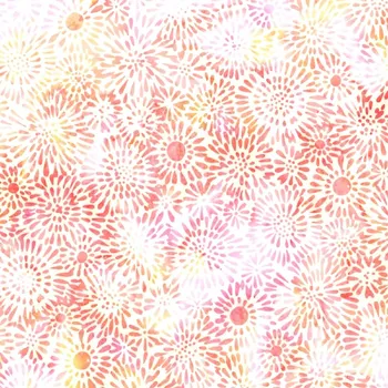 Hoffman 3379-403 bali batika oranžová bavlněná látka