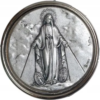 PLAKETA s Pannou Marií Neposkvrněnou. Magnet.