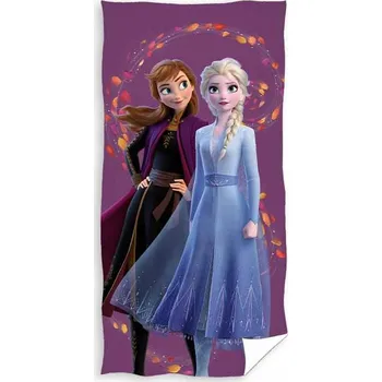 Osuška 70x140 cm Bavlna Anna Elsa LEDOVÉ KRÁLOVSTVÍ FROZEN
