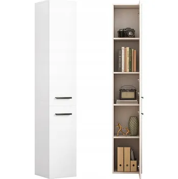 Knihovna Regál Rebiko 31 cm x 174 cm x 30 cm bílý