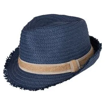 Klobouk Myrtle Beach MB6703 letní slaměný klobouk modrý Velikost: S/M