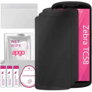 Vrták 3x Hybridní Sklo s filtrem soukromí pro Zebra TC58, PRIVACY