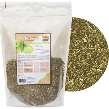 Krmivo pro hospodářské zvíře Vitamíny pro slepice sušené kopřivy pro drůbež nosnice na imunitu 300 g