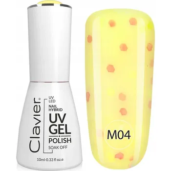 Lak na nehty Hybridní lak CLAVIER třpytky DROBNÉ ČÁSTICE GLITTER