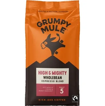 Káva Grumpy Mule High & Mighty, zrnková, Arabica, 200g