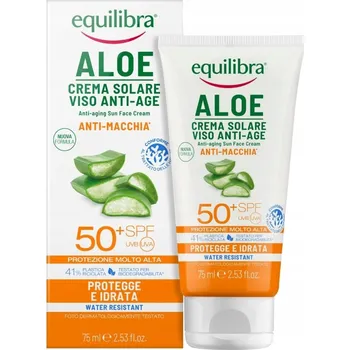 Přípravek na opalování Pleťový krém s UV ochranou Equilibra Opalovací krémy 50 SPF pro denní použití 75 ml