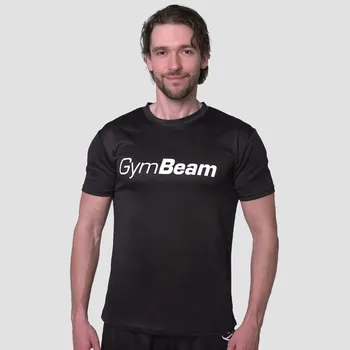 Pánské tričko GymBeam Mesh T-Shirt Essence Black M černá
