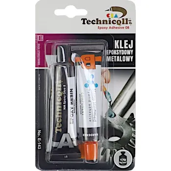Průmyslové lepidlo Epoxidové lepidlo na kov 2X20ml (tekutý kov) E-143 Technicqll, A.B-E143