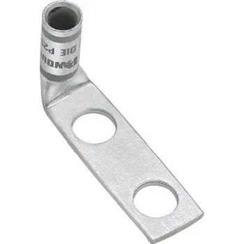 Elektrický konektor LCD4-14AF-L Kabelové oko se dvěma otvory, 90° úhel, 4-3 AWG lanko, 2 AWG drát, rozteč 0,63", bal. 50ks