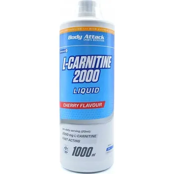 Spalovač tuku Body Attack L-Carnitine 2000 Liquid,1000 ml, koncentrát l-karnitinu v tekut