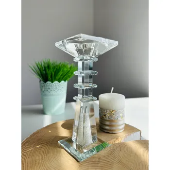 Svícen Křišťálový svícen Glamour LUXITO STAR 21,5 CM Dárek