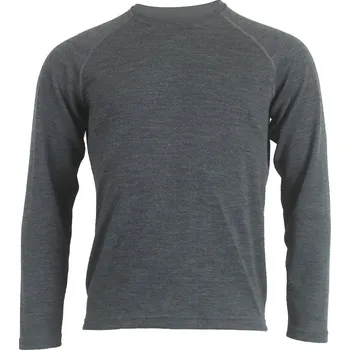 Pánská mikina HUGO 50% merino svetr - Šedá 8160 / L / Šedá