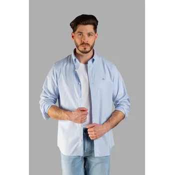Pánské oblečení KOŠILE GANT SLIM CLASSIC POPLIN SHIRT LIGHT BLUE