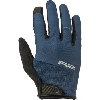 Cyklistické rukavice dlouhoprsté cyklistické rukavice R2 Tanner - Tmavě modrá, L