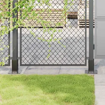 Plotový sloupek OMAXI Podstavce pod sloupky čtvercové 4 ks antracit 71x71 mm 709844