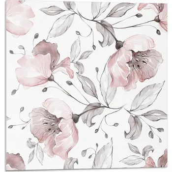 Obraz Dekorativní samolepicí obklady s grafikou - Květinový akvarelový vzor 20x20x0,2 cm