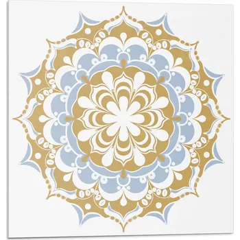 Dlažba Vinylové samolepící dlaždice S Potiskem Květinový vzor mandaly 20x20x20