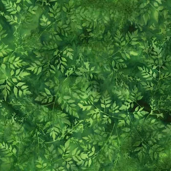 Hoffman 3379-805 bali batika zelená bavlněná látka