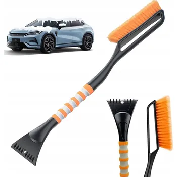 Autoškrabka ŠKRABKA NA OKNA S KARTÁČEM, KARTÁČ NA ODSTRAŇOVÁNÍ SNĚHU, DLOUHÁ 68 CM