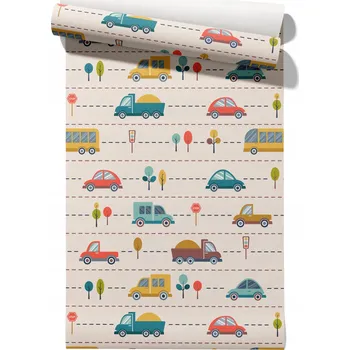 Tapeta Vliesová tapeta Auta - role 50 cm x 6,1 m