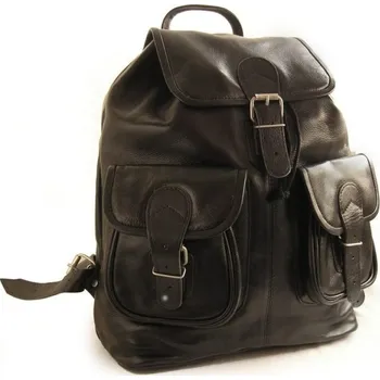 Městský batoh Hamosons Kožený batoh z hovězí kůže 559 černý