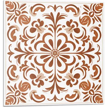 Dlažba Samolepicí vinylové dlaždice Ornamentální květinový vzor 20 ks 20x20 cm