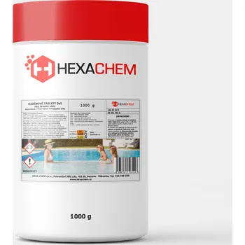 Bazénová chemie Hexachem 3v1 tablety do bazénu - 1000 g