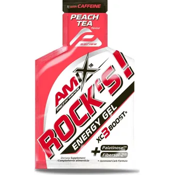 Amix Performance Rocks Gel with caffeine Broskvový čaj, 32g