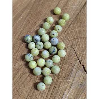 Korálek Minerální korálky Jaspis žlutý Ø6 mm