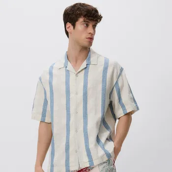 Pánská košile Reserved - Košile comfort fit - bleděmodrá - 8465H-05P - 8465H-05P-M