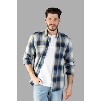 Pánská košile KOŠILE CAMEL ACTIVE LONGSLEEVE SHIRT DARK INDIGO