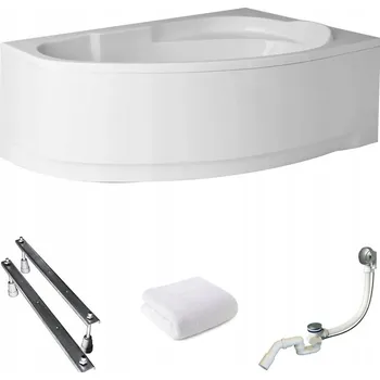 Vana Asymetrická akrylátová vana Polimat MAREA 160 x 100 cm