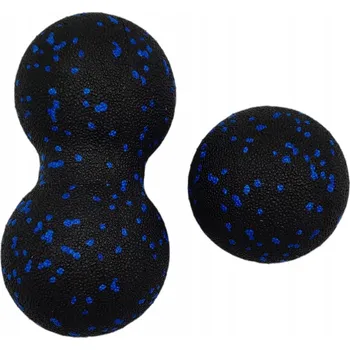 Masážní míček SEVEN FOR 7 Lehký míč a masážní kuličky černá/tyrkysová