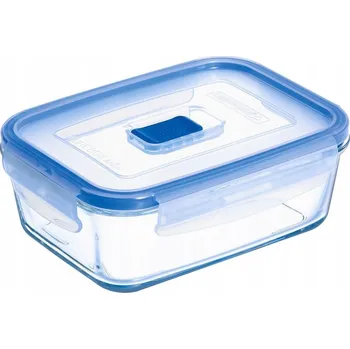 Dóza na potraviny Luminarc Pure Box obdélníková dóza s víkem 820 ml modrá/transparentní