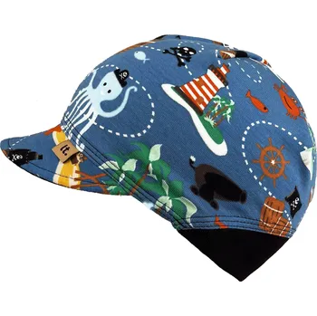 Kšiltovka modrá bavlněná kšiltovka s námořnickým potiskem