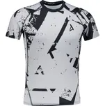 Pánské funkční kompresní triko s krátkým rukávem premium ALTISPORT VOJ/ALM079TR04 ČERNOŠEDÁ XXXL