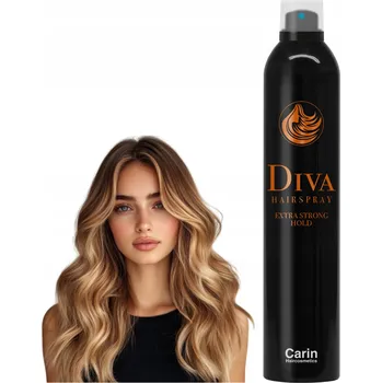 Stylingový přípravek Velmi Silný Lak na Vlasy Zpevňující Carin Diva Extra Strong Hold 500 ml