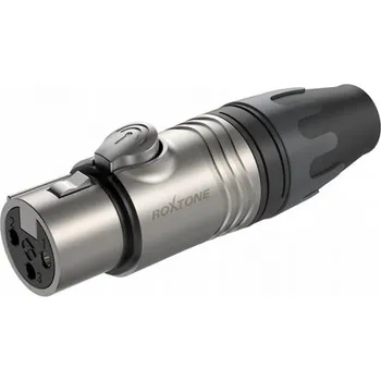 Elektrický konektor XLR konektor 3pin samice přímý na kabel Roxtone XF3NT