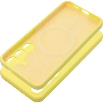 Pouzdro na mobilní telefon Pouzdro SILICONE 2mm pro SAMSUNG S25 Ultra kompatibilní s MagSafe lemon