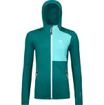 Dámská mikina ORTOVOX Fleece Hoody Pacific green L