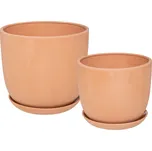Sada 2 terakotových květináčů COSY