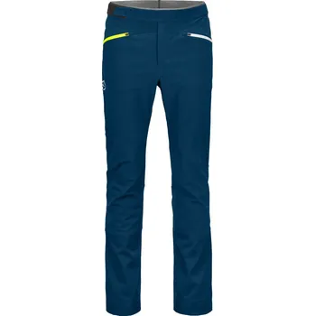 Pánské kalhoty Pánské softshellové kalhoty Ortovox Col Becchei Pants petrol blue S
