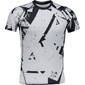 Pánské funkční kompresní triko s krátkým rukávem premium ALTISPORT VOJ/ALM079TR04 ČERNOŠEDÁ XL