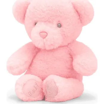 plyšák Plyšový medvídek růžový 16 cm - plyšové hračky