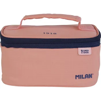 Svačinový box Taška na svačinu MILAN izotermický 1,5 l + 1ks box na svačinu, ružová