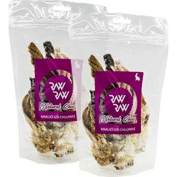 Raw Raw Natural Chew Králičí uši s chlupy 2x 60g