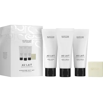 Kosmetická sada SCOTTISH FINE SOAPS Au Lait Sada péče o tělo, 4 ks