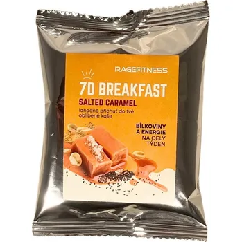 Fitness strava RageFitness 7D Breakfast 36 g Příchuť: slaný karamel