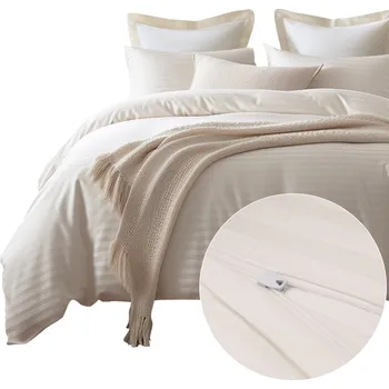 Prostěradlo Povlečení 140x200 bavlněný satén 100% přírodní v PROUŽKY vyberte si svou barvu